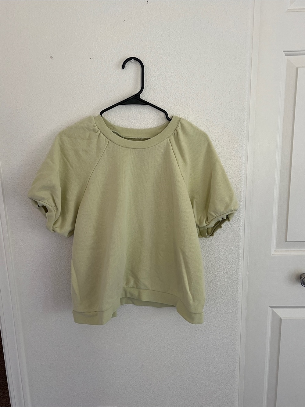 Madewell Pale Sage Short Sleeve Sweatshirt